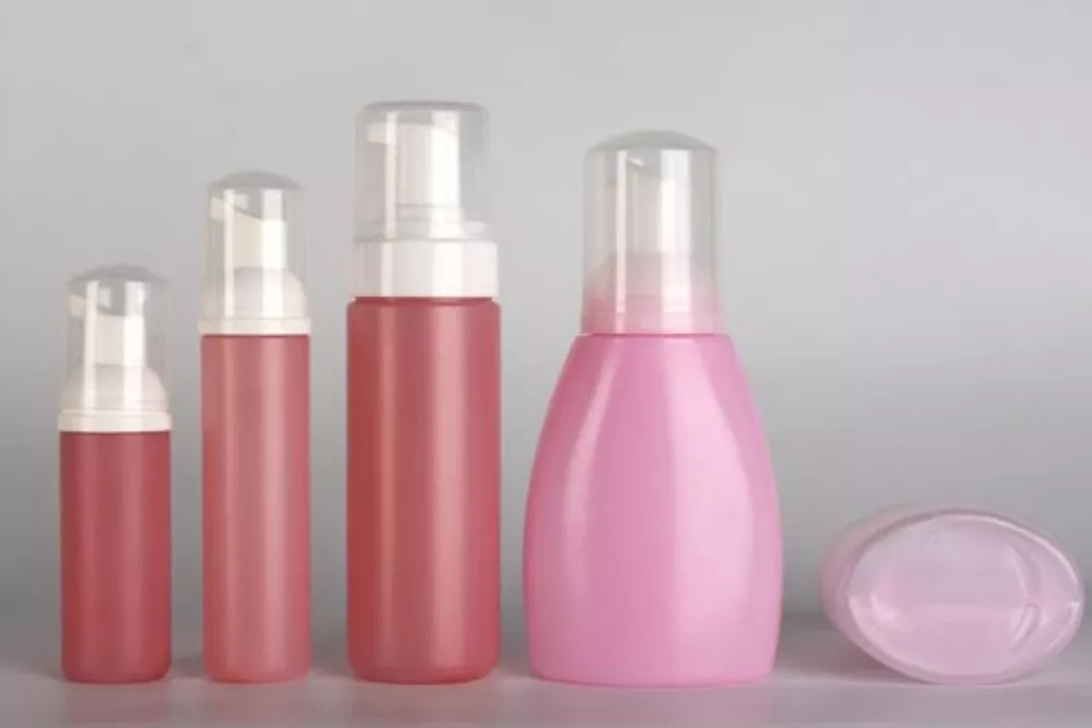 Semi-automatic cosmetic bottle
