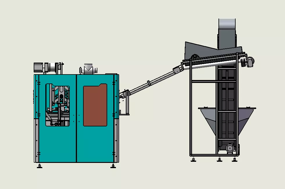 Large capacity series bottle blowing machine